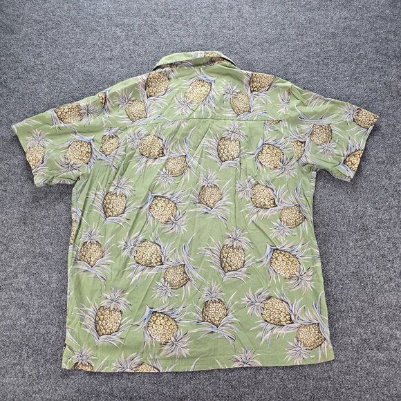 Chaps Ralph Lauren Hawaiian Shirt Mens XL Pineapple Vintage Button‎ Up Beach - Picture 8 of 8